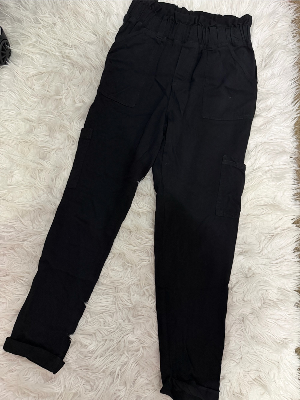 Aeropostale women’s black cargo pants size xs utility jogged elastic waist